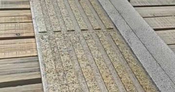 铁岭黄金麻盲道石 盲条