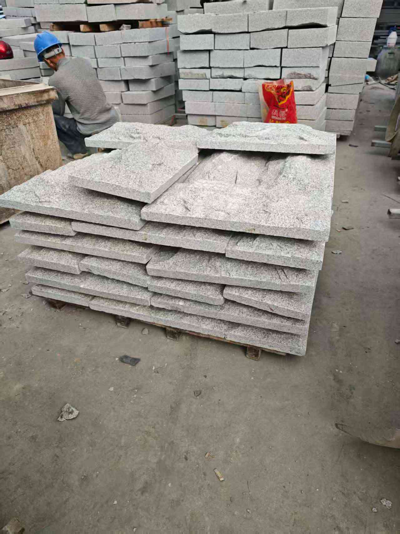 铁岭芝麻白蘑菇石，自然面